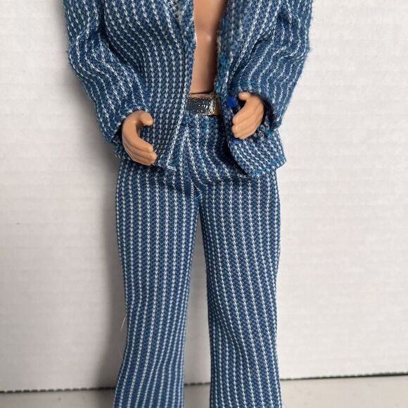 Vintage Ken Barbie Outfit Pinstripe Suit Dreamboat Shirt 1969 Mattel HTF Rare - Picture 6 of 16